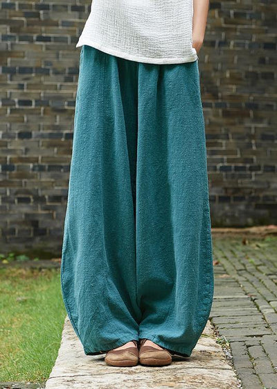 2021 cotton and linen women's Chinese style ramie wild pants yoga pants
