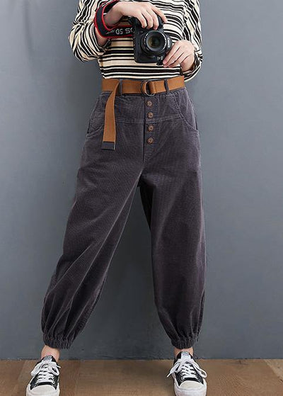 Beautiful gray pants oversize pockets thick Tutorials pants