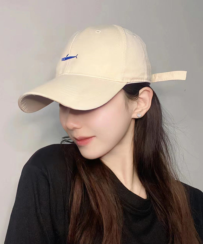 Chic Beige Embroideried Patchwork Baseball Cap Hat