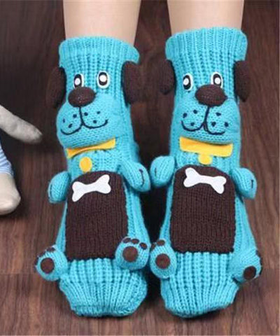 Christmas And Winter Home Cute Thickened Funny Cartoon Adult Socks