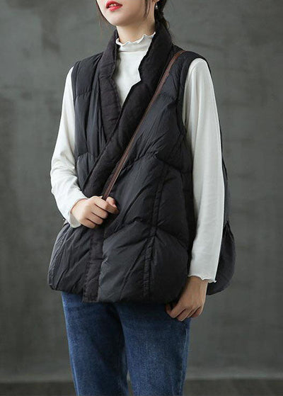 DIY Black fashion Warm Winter Puffer Vest