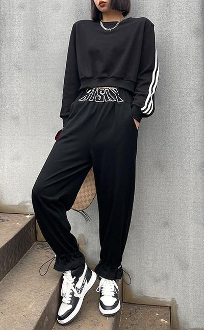 Two Piece Suit Of Spring Leisure Fashion Sweater And Pants