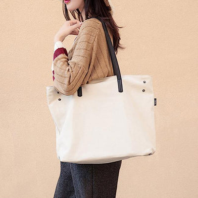 Women new Sweets Literary Pure Color Canvas Shoulder Bag